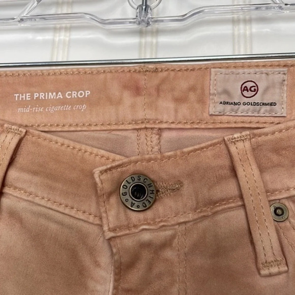 Ag Adriano Goldschmied The Prima Crop Cigarette Crop Stretch Jeans Size 27 - Picture 7 of 11